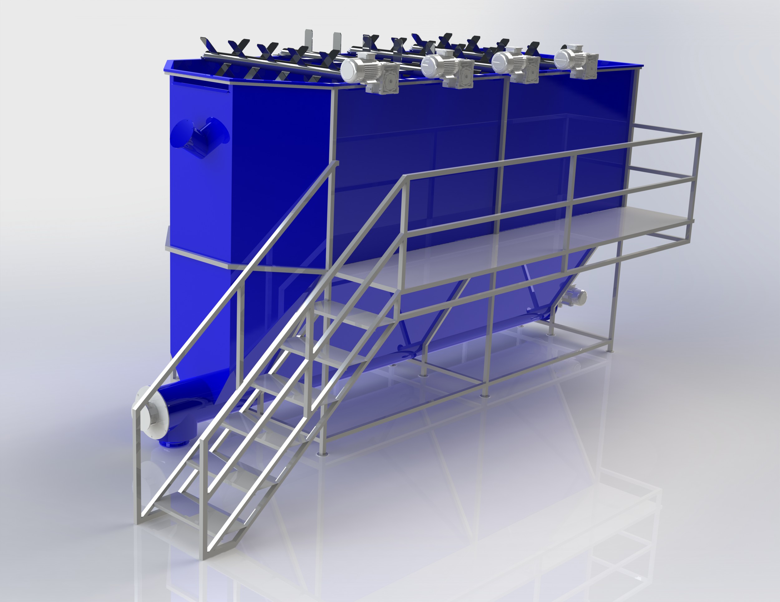 Yatay - İteleyici Yıkama Havuzları